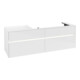 V&B Meuble sous lavabo Collaro 160x54,8x50 cm, VD, LED 12W, blanc brillant-4