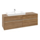V&B Meuble sous lavabo Collaro 160x54,8x50 cm, WT l, LED 12W, Kan Oa-1