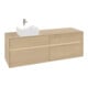 V&B Meuble sous-lavabo Collaro 160x54,8x50 cm, WT l, LED 12W, Nord Oa