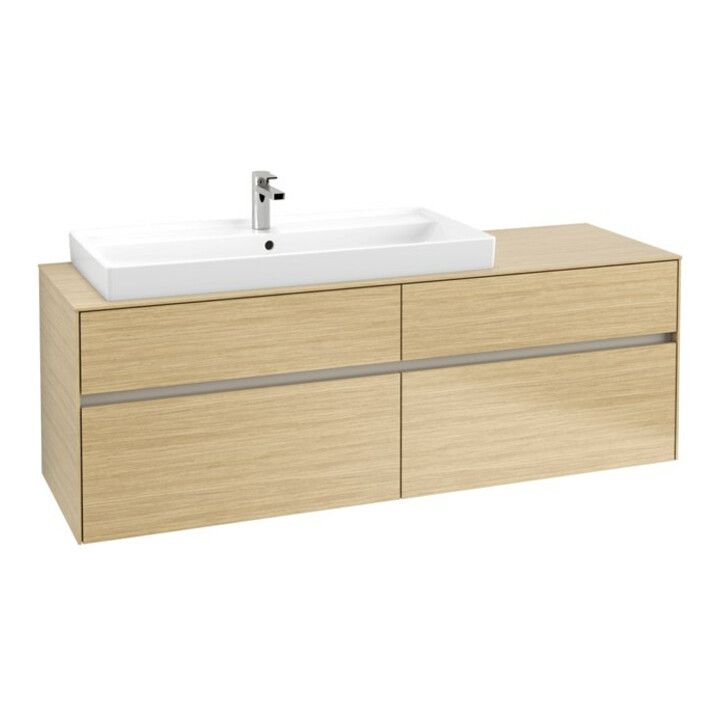 V&B Meuble sous lavabo Collaro 160x54,8x50 cm, WT l, m LED, Nord Oa
