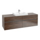 V&B Meuble sous lavabo Collaro 160x54,8x50 cm, WT mi, LED 12W, Ariz. Oa