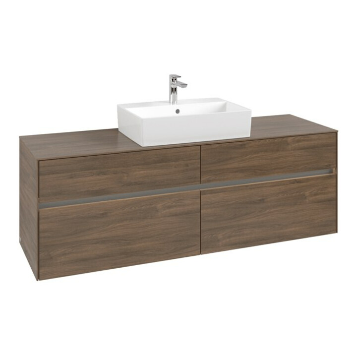 V&B Meuble sous lavabo Collaro 160x54,8x50 cm, WT mi, LED 12W, Ariz. Oa