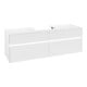 V&B Meuble sous-lavabo Collaro 160x54,8x50 cm, WT mi, LED 12W, blanc mat-1