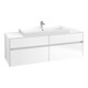 V&B Meuble sous lavabo Collaro 160x54,8x50 cm, WT mi, LED 12W, blanc mat-1