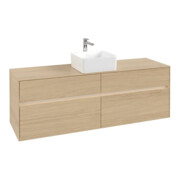V&B Meuble sous lavabo Collaro 160x54,8x50 cm, WT mi, LED 12W, Nord Oa