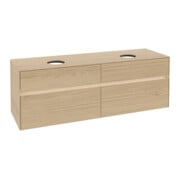 V&B Meuble sous-lavabo Collaro 160x54,8x50cm, 2 tiroirs, avec LED, Nord Oa-3