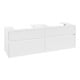 V&B Meuble sous lavabo Collaro 160x54,8x50cm, 2 tiroirs, blanc mat-1