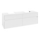 V&B Meuble sous-lavabo Collaro 160x54,8x50cm, 2 tiroirs, blanc mat-3