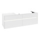 V&B Meuble sous-lavabo Collaro 160x54,8x50cm, Lavabo à droite, LED 12W, blanc mat-1
