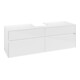 V&B Meuble sous lavabo Collaro 160x54,8x50cm, lavabo central, blanc brillant-1