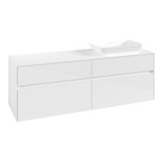 V&B Meuble sous lavabo Collaro 160x54,8x50cm, LV droite, blanc brillant-3