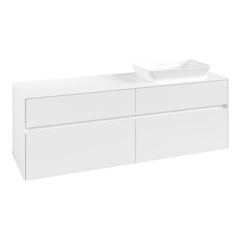 V&B Meuble sous-lavabo Collaro 160x54,8x50cm, LV droite, blanc mat