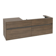 V&B Meuble sous lavabo Collaro 160x54,8x50cm, LV droite, chêne arizona