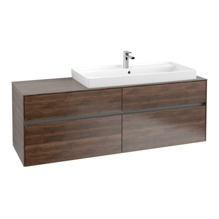V&B Meuble sous lavabo Collaro 160x54,8x50cm, LV droite, chêne arizona