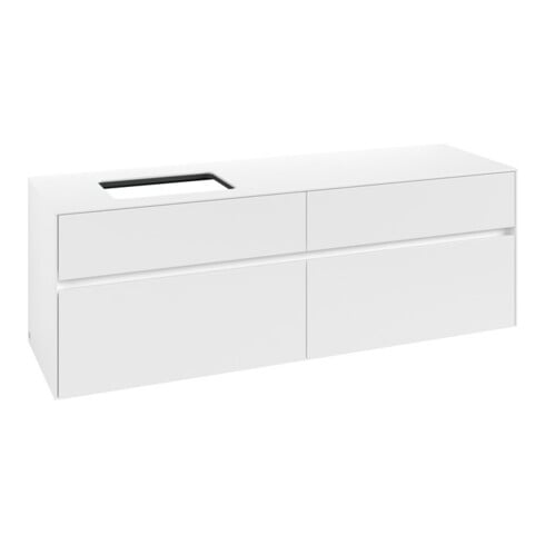 V&B Meuble sous lavabo Collaro 160x54,8x50cm, LV gauche, blanc mat