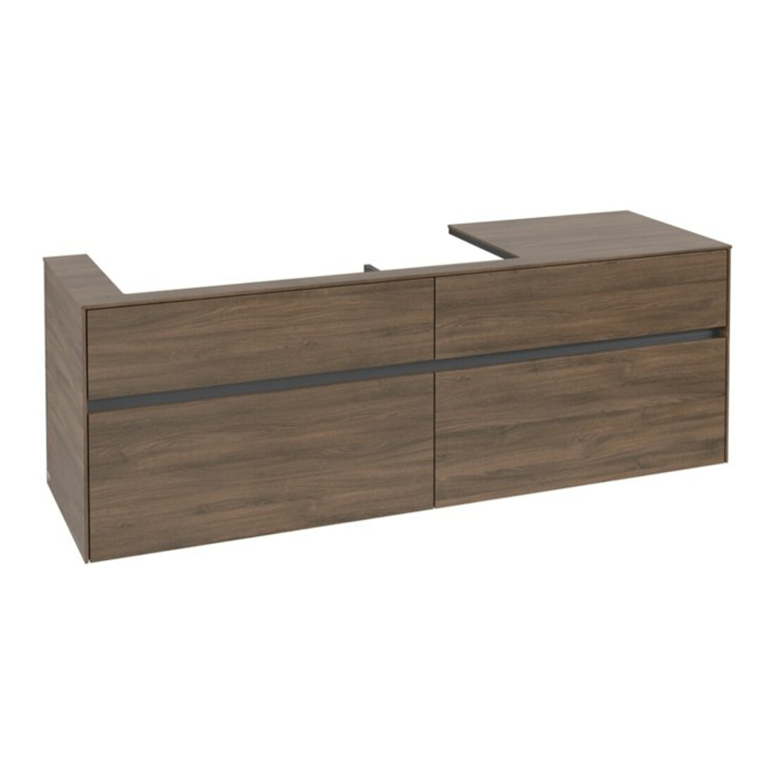 V&B Meuble sous-lavabo Collaro 160x54,8x50cm, LV gauche, chêne Arizona