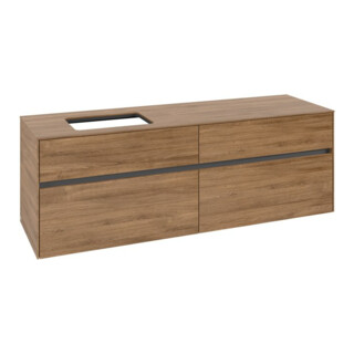 V&B Meuble sous-lavabo Collaro 160x54,8x50cm, LV gauche, chêne Kansas
