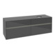 V&B Meuble sous-lavabo Collaro 160x54,8x50cm, vasque droite, LED 12W, glo Gr-4