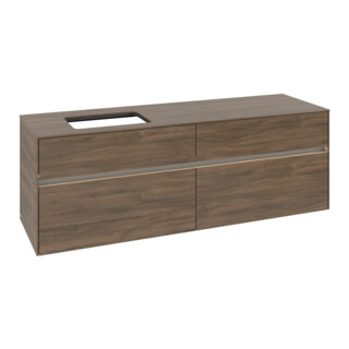V&B Meuble sous lavabo Collaro 160x54,8x50cm, WT l, LED 12W, Ariz. Oa