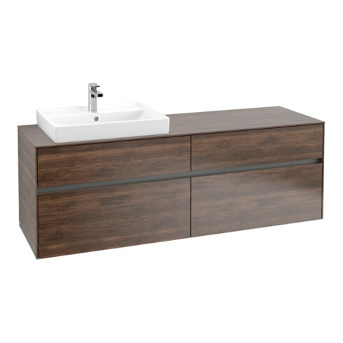 V&B Meuble sous-lavabo Collaro 160x54,8x50cm, WT l, LED 12W, Ariz. Oa