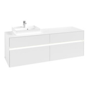 V&B Meuble sous-lavabo Collaro 160x54,8x50cm, WT l, LED 12W, blanc mat-3