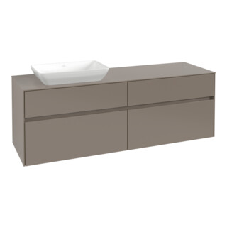 V&B Meuble sous-lavabo Collaro 160x54,8x50cm, WT l, LED 12W, graphite
