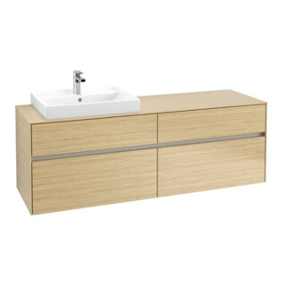 V&B Meuble sous lavabo Collaro 160x54,8x50cm, WT l, LED 12W, Nord Oa