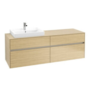 V&B Meuble sous lavabo Collaro 160x54,8x50cm, WT l, LED 12W, Nord Oa