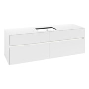V&B Meuble sous-lavabo Collaro 160x54,8x50cm, WT mi, LED 12W, blanc mat-3