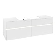 V&B Meuble sous-lavabo Collaro 160x54,8x50cm, WT mi, LED 12W, blanc mat-3