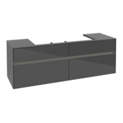 V&B Meuble sous lavabo Collaro 160x54,8x50cm, WT mi, LED 12W, glo Gr-3