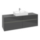 V&B Meuble sous lavabo Collaro 160x54,8x50cm, WT mi, LED 12W, glo Gr-3