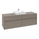 V&B Meuble sous-lavabo Collaro 160x54,8x50cm, WT mi, LED 12W, gris so.-1