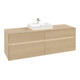 V&B Meuble sous-lavabo Collaro 160x54,8x50cm, WT mi, LED 12W, Nord Oa-3