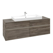 V&B Meuble sous-lavabo Collaro 160x54,8x50cm, WT mi, LED 12W, st. Oa-4