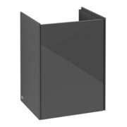 V&B Meuble sous-lavabo Collaro 41x54,6x34,4 cm, lavabo intégré, raccord droit, brillant gris-4