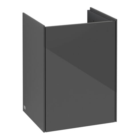 V&B Meuble sous lavabo Collaro 41x54,6x34,4 cm, mitigeur, raccord gauche, brillant gris