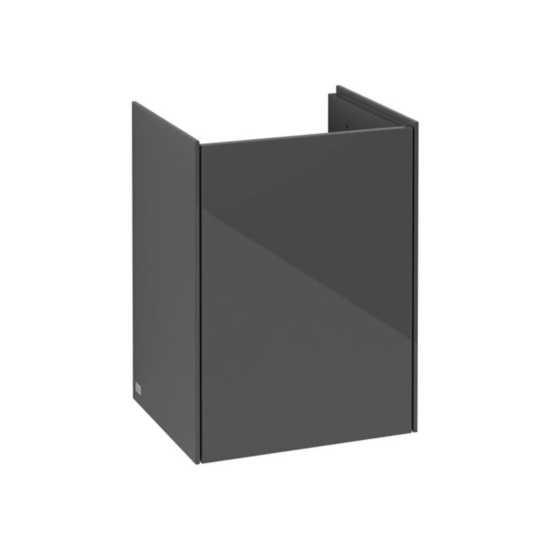 V&B Meuble sous lavabo Collaro 41x54,6x34,4 cm, mitigeur, raccord gauche, brillant gris