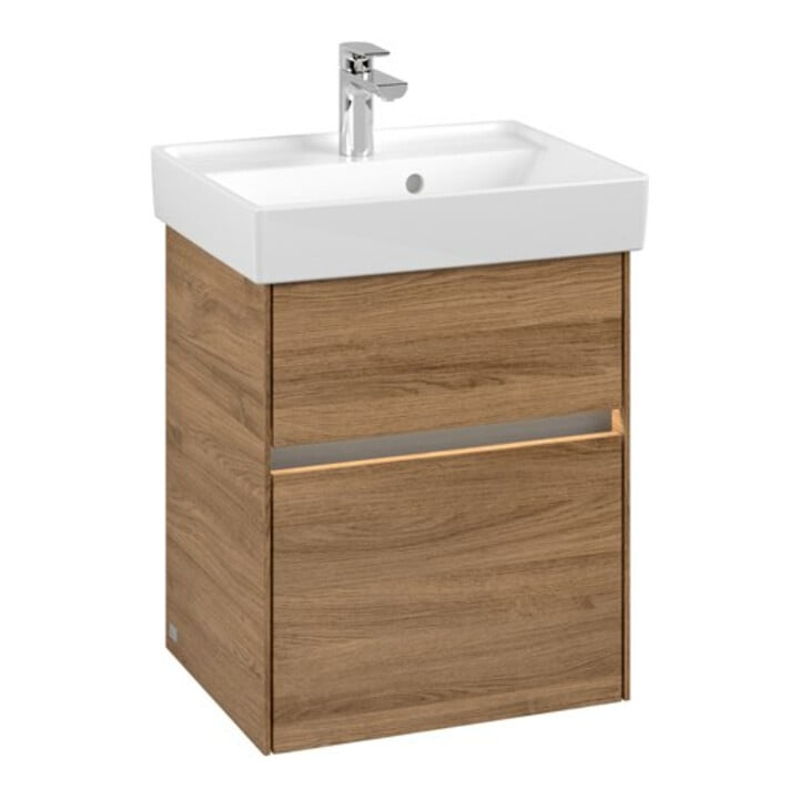 V&B Meuble sous lavabo Collaro 46x54,6x37,4 cm, WT mi, LED, Kan Oa