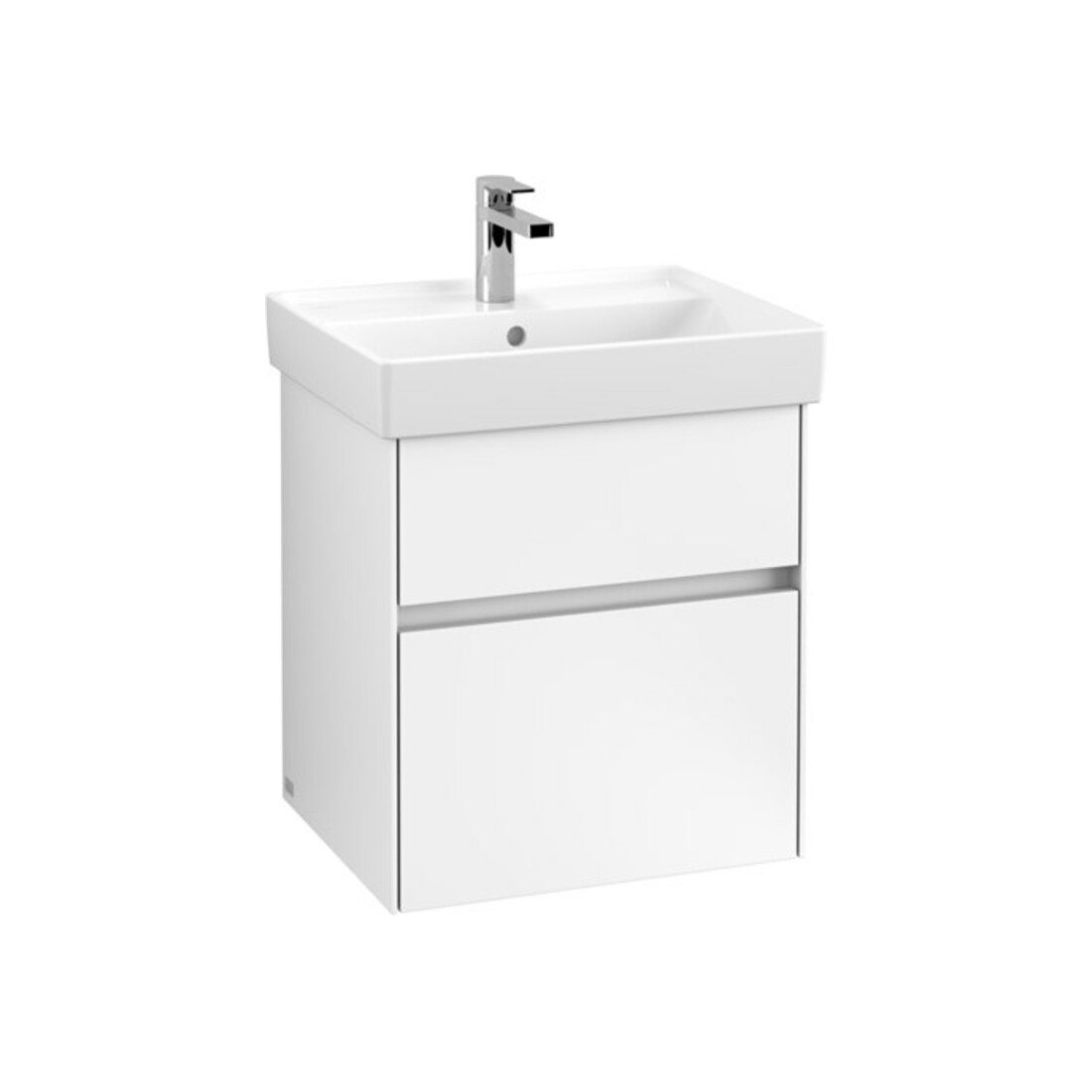 V&B Meuble sous lavabo Collaro 51x54,6x41,4 cm, WT mi, LED, blanc mat