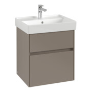 V&B Meuble sous lavabo Collaro 51x54,6x41,4 cm, WT mi, LED, Mar bl.