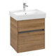 V&B Meuble sous lavabo Collaro 51x54,6x41,4cm, EV central, chêne Kansas-3