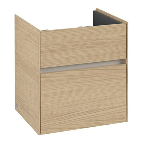V&B Meuble sous lavabo Collaro 51x54,6x41,4cm, vasque centrale, chêne nordique