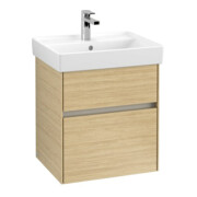 V&B Meuble sous lavabo Collaro 51x54,6x41,4cm, vasque centrale, chêne nordique-3