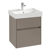 V&B Meuble sous lavabo Collaro 51x54,6x41,4cm, vasque centrale, vert doux