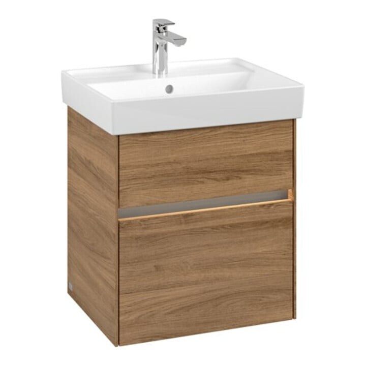 V&B Meuble sous-lavabo Collaro 51x54,6x41,4cm, WT mi, LED, Kan Oa