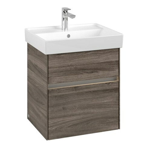 V&B Meuble sous lavabo Collaro 51x54,6x41,4cm, WT mi, LED, st. Oa