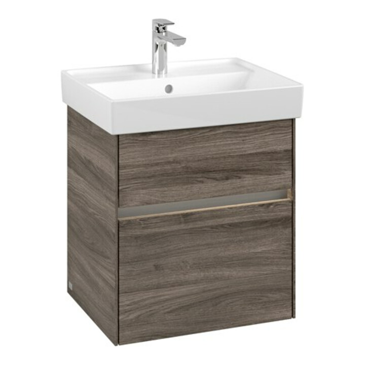 V&B Meuble sous lavabo Collaro 51x54,6x41,4cm, WT mi, LED, st. Oa