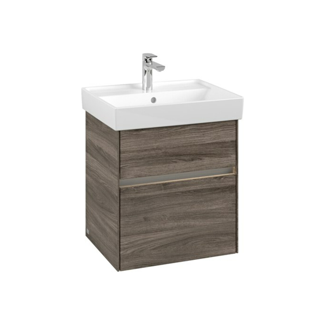 V&B Meuble sous lavabo Collaro 51x54,6x41,4cm, WT mi, LED, st. Oa