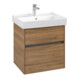 V&B Meuble sous-lavabo Collaro 55,4x54,6x44,4cm, vasque centrale, chêne kansas-1